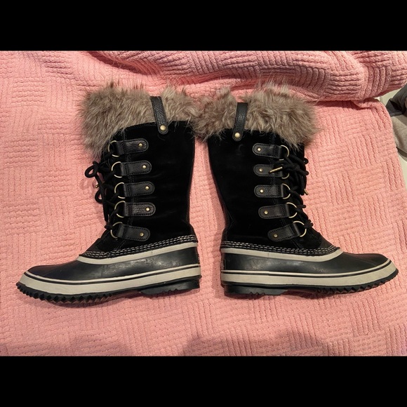 NEW - Sorel Winter Boots Joan of Artic black - Size 7 - Picture 2 of 13